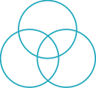 Diagram that represents mixing retail spaces with housing, health clinics, entertainment, or schools