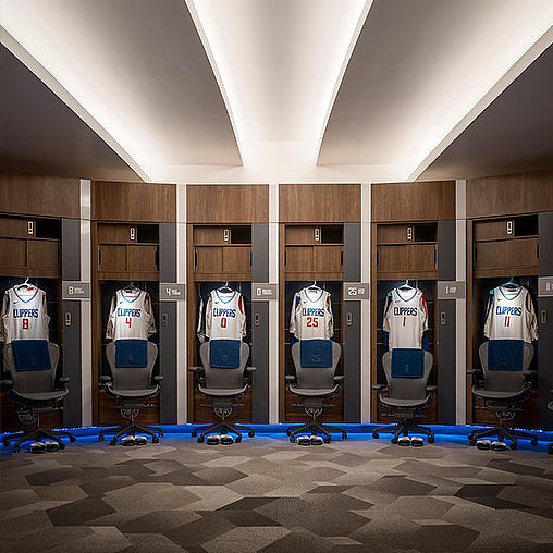 Los Angeles Clippers Locker Room Projects Gensler